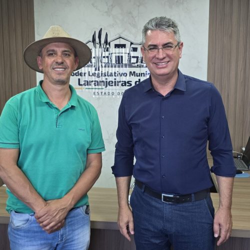 Julio Küller fortalece relação institucional em visita à câmara de Laranjeiras do Sul