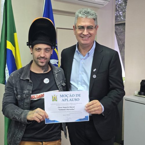 ‘Soldador Maromba’ é homenageado na Câmara Municipal