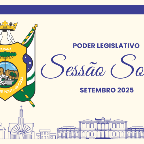 Câmara de Ponta Grossa celebra aniversário de 202 anos com homenagens a personalidades locais