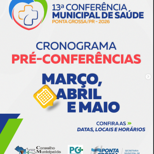 Prefeitura divulga calendário da Conferência Municipal de Saúde