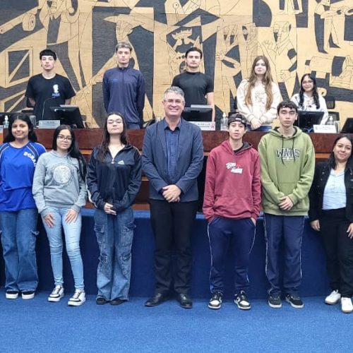 Estudantes do Colégio Dorah Gomes Daitschman visitam a Câmara